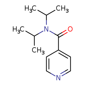 Chemical structure of N,N-diisopropylisonicotinamide , CAS 77924-05-1, AChemBlock Q67156