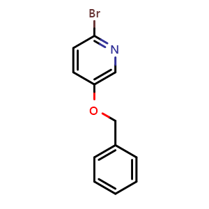 Chemical structure of 5-(Benzyloxy)-2-bromopyridine , CAS 630120-99-9, AChemBlock Q67277
