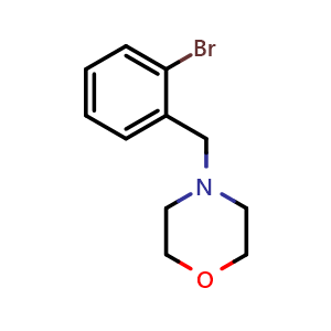 Chemical structure of 4-(2-bromobenzyl)morpholine , CAS 91130-51-7, AChemBlock Q67287