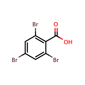 Chemical structure of 2,4,6-tribromobenzoic acid , CAS 633-12-5, AChemBlock Q67295