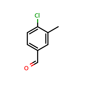 Chemical structure of 4-chloro-3-methylbenzaldehyde , CAS 101349-71-7, AChemBlock Q67363