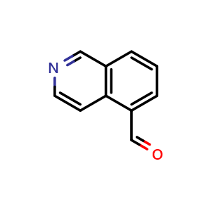 Chemical structure of isoquinoline-5-carbaldehyde , CAS 80278-67-7, AChemBlock Q67510