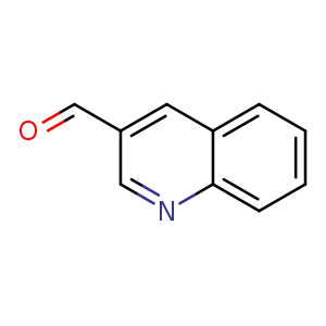 Chemical structure of quinoline-3-carbaldehyde , CAS 13669-42-6, AChemBlock Q67518