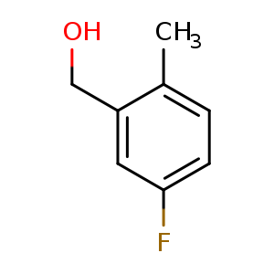 Chemical structure of (5-fluoro-2-methylphenyl)methanol , CAS 22062-54-0, AChemBlock Q67532