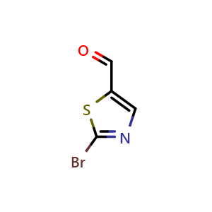 Chemical structure of 2-bromothiazole-5-carbaldehyde , CAS 464192-28-7, AChemBlock Q67553
