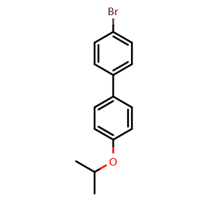 Chemical structure of 4-bromo-4'-isopropoxy-1,1'-biphenyl , CAS 153486-91-0, AChemBlock Q67600