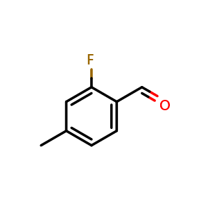 Chemical structure of 2-fluoro-4-methylbenzaldehyde , CAS 146137-80-6, AChemBlock Q67651