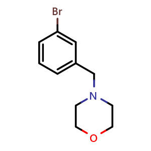Chemical structure of 4-(3-bromobenzyl)morpholine , CAS 364793-82-8, AChemBlock Q67724