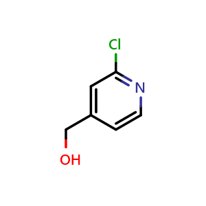 Chemical structure of (2-chloropyridin-4-yl)methanol , CAS 100704-10-7, AChemBlock Q67739
