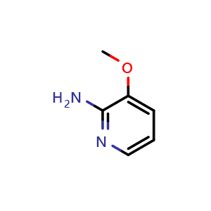 Chemical structure of 3-methoxypyridin-2-amine , CAS 10201-71-5, AChemBlock Q67917