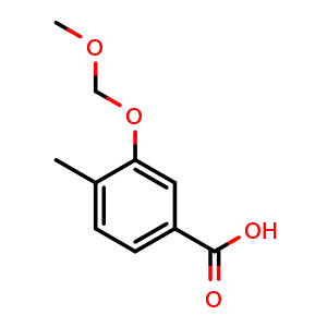 Chemical structure of 3-(methoxymethoxy)-4-methylbenzoic acid , CAS 913392-49-1, AChemBlock Q67937