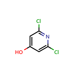 Chemical structure of 2,6-dichloropyridin-4-ol , CAS 17228-74-9, AChemBlock Q68017