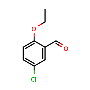 Chemical structure of 5-chloro-2-ethoxybenzaldehyde , CAS 27682-64-0, AChemBlock Q68039