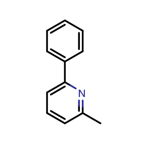 Chemical structure of 2-methyl-6-phenylpyridine , CAS 46181-30-0, AChemBlock Q68055