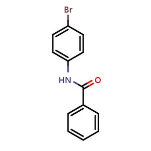Chemical structure of N-(4-bromophenyl)benzamide , CAS 7702-38-7, AChemBlock Q68167