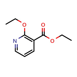 Chemical structure of ethyl 2-ethoxynicotinate , CAS 15441-51-7, AChemBlock Q68253