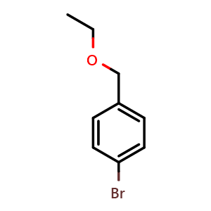 Chemical structure of 1-bromo-4-(ethoxymethyl)benzene , CAS 95068-22-7, AChemBlock Q68272
