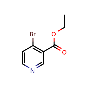 Chemical structure of ethyl 4-bromonicotinate , CAS 1092353-02-0, AChemBlock Q68311