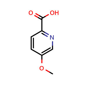 Chemical structure of 5-methoxypicolinic acid , CAS 29082-92-6, AChemBlock Q68348