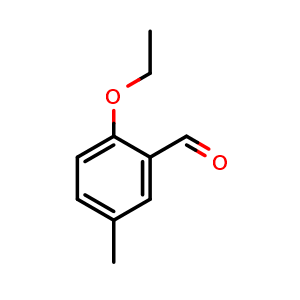Chemical structure of 2-ethoxy-5-methylbenzaldehyde , CAS 116529-99-8, AChemBlock Q68386