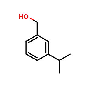 Chemical structure of (3-isopropylphenyl)methanol , CAS 51473-70-2, AChemBlock Q68461