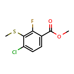 methyl 4-chloro-2-fluoro-3-(methylthio)benzoate