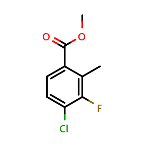 methyl 4-chloro-3-fluoro-2-methylbenzoate