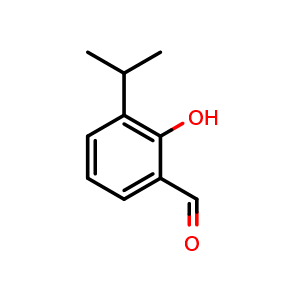 Chemical structure of 2-hydroxy-3-isopropylbenzaldehyde , CAS 67372-96-7, AChemBlock Q68640