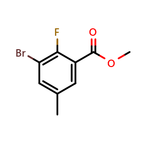 methyl 3-bromo-2-fluoro-5-methylbenzoate