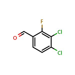 Chemical structure of 3,4-dichloro-2-fluorobenzaldehyde , CAS 1349718-54-2, AChemBlock Q68658