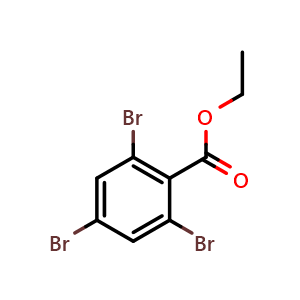 Chemical structure of Ethyl 2,4,6-tribromobenzoate , CAS 861781-97-7, AChemBlock Q68764