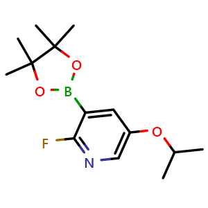 2-fluoro-5-isopropoxy-3-(4,4,5,5-tetramethyl-1,3,2-dioxaborolan-2-yl)pyridine