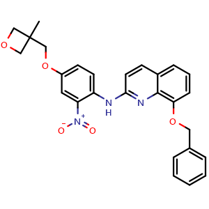 8-(benzyloxy)-N-(4-((3-methyloxetan-3-yl)methoxy)-2-nitrophenyl)quinolin-2-amine
