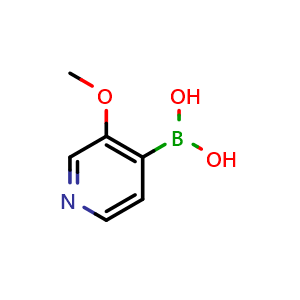 Chemical structure of (3-methoxypyridin-4-yl)boronic acid , CAS 1008506-24-8, AChemBlock Q68889
