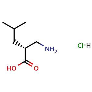 (R)-2-(aminomethyl)-4-methylpentanoic acid hydrochloride