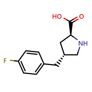(2S,4R)-4-(4-fluorobenzyl)pyrrolidine-2-carboxylic acid