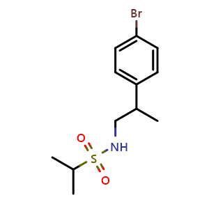 N-(2-(4-bromophenyl)propyl)propane-2-sulfonamide