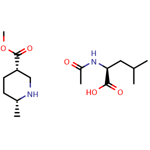 methyl (3S,6R)-6-methylpiperidine-3-carboxylate acetyl-L-leucinate