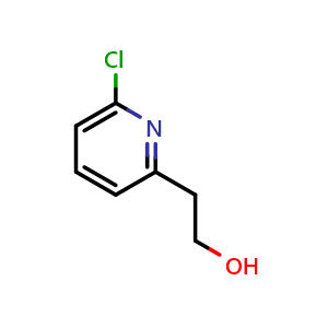 Chemical structure of 2-(6-chloropyridin-2-yl)ethan-1-ol , CAS 174666-23-0, AChemBlock Q69232
