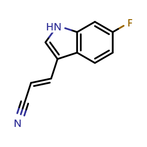 (E)-3-(6-fluoro-1H-indol-3-yl)acrylonitrile