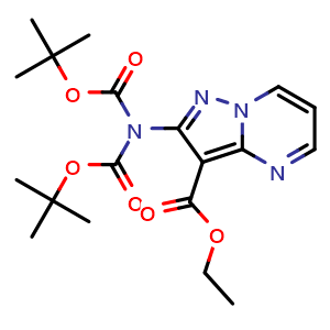 ethyl 2-(bis(tert-butoxycarbonyl)amino)pyrazolo[1,5-a]pyrimidine-3-carboxylate