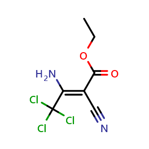 ethyl (Z)-3-amino-4,4,4-trichloro-2-cyanobut-2-enoate