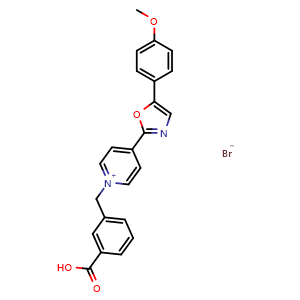 1-(3-carboxybenzyl)-4-(5-(4-methoxyphenyl)oxazol-2-yl)pyridin-1-ium bromide