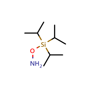 Chemical structure of O-(triisopropylsilyl)hydroxylamine , CAS 1170696-39-5, AChemBlock Q69303
