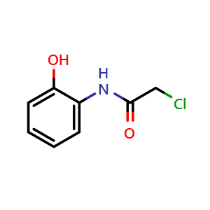 Chemical structure of 2-chloro-N-(2-hydroxyphenyl)acetamide , CAS 10147-68-9, AChemBlock Q69317