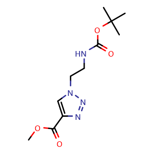 methyl 1-(2-((tert-butoxycarbonyl)amino)ethyl)-1H-1,2,3-triazole-4-carboxylate