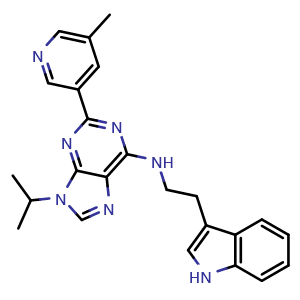 N-(2-(1H-indol-3-yl)ethyl)-9-isopropyl-2-(5-methylpyridin-3-yl)-9H-purin-6-amine