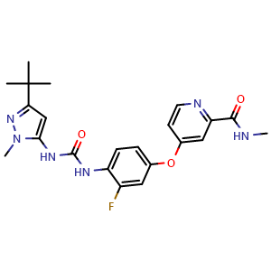 4-(4-(3-(3-(tert-butyl)-1-methyl-1H-pyrazol-5-yl)ureido)-3-fluorophenoxy)-N-methylpicolinamide