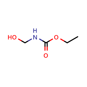 Chemical structure of ethyl (hydroxymethyl)carbamate , CAS 5027-16-7, AChemBlock Q69358