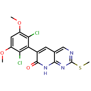 6-(2,6-dichloro-3,5-dimethoxyphenyl)-2-(methylthio)pyrido[2,3-d]pyrimidin-7(8H)-one